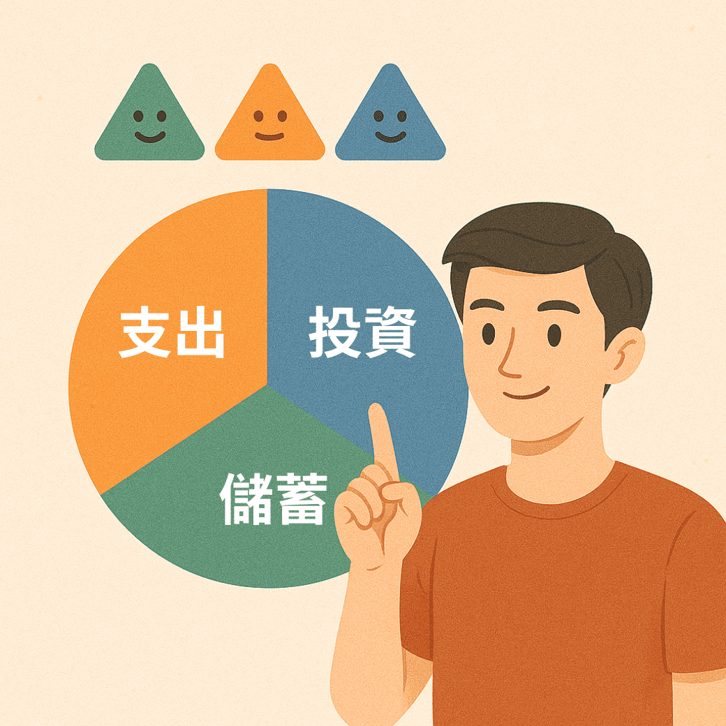 理財金三角 ：收入這樣分，穩定又安心！