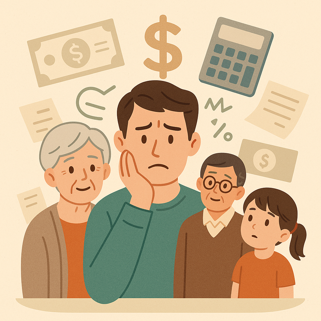 還要養爸媽、顧小孩，我怎麼退休？三明治世代最痛的財務難題