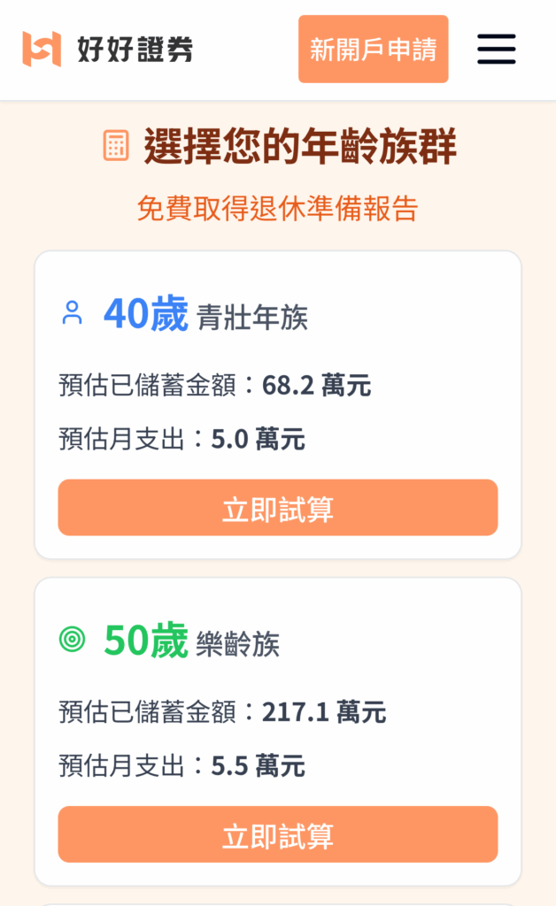 晚10年開始,退休準備多1倍!?退休計算機3分鐘完成精準試算,帶你一鍵了解退休需要多少錢! | 好好證券 FundSwap