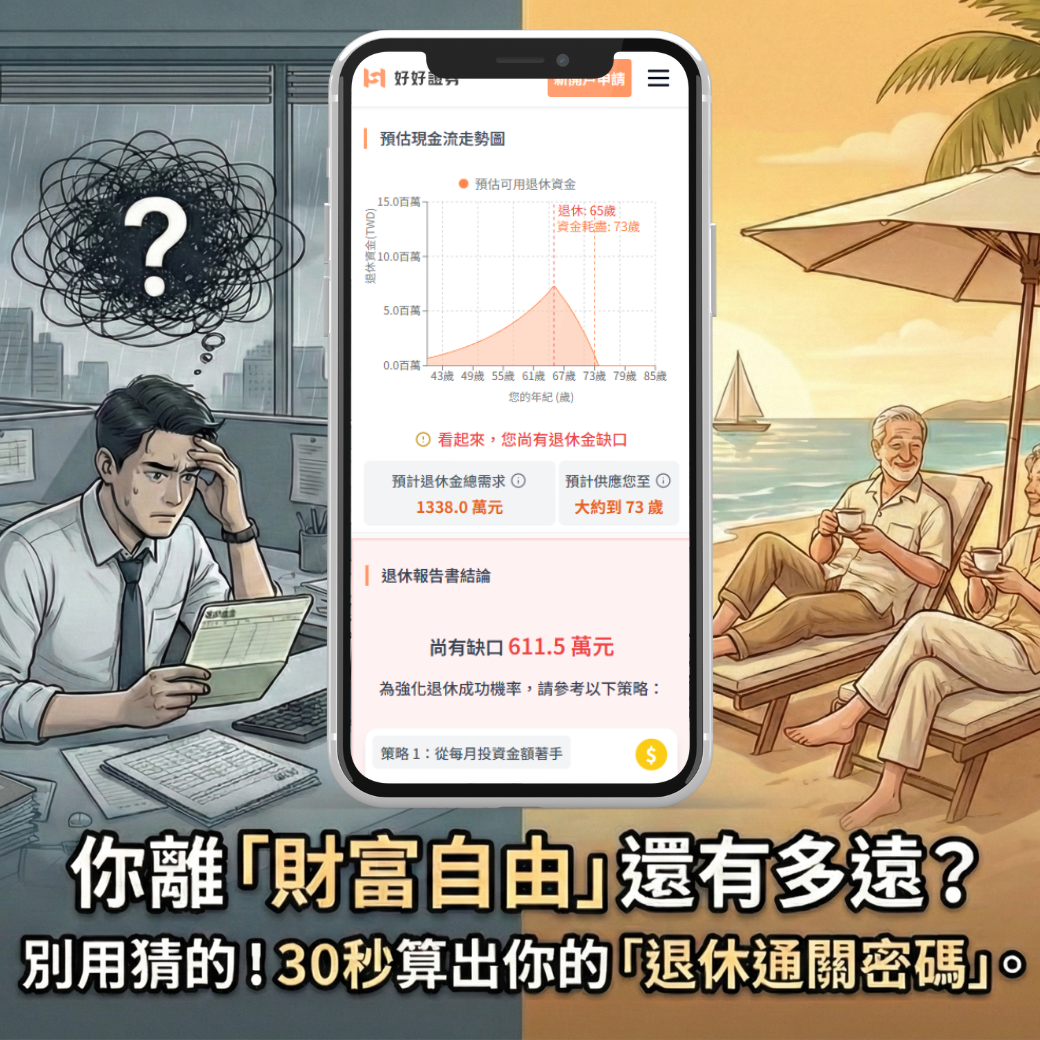 晚10年開始，退休準備多1倍！？退休計算機3分鐘完成精準試算，帶你一鍵了解退休需要多少錢！