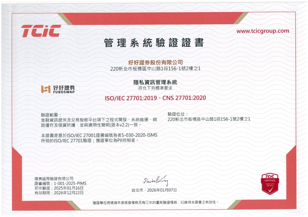 認識好好
ISO 27701